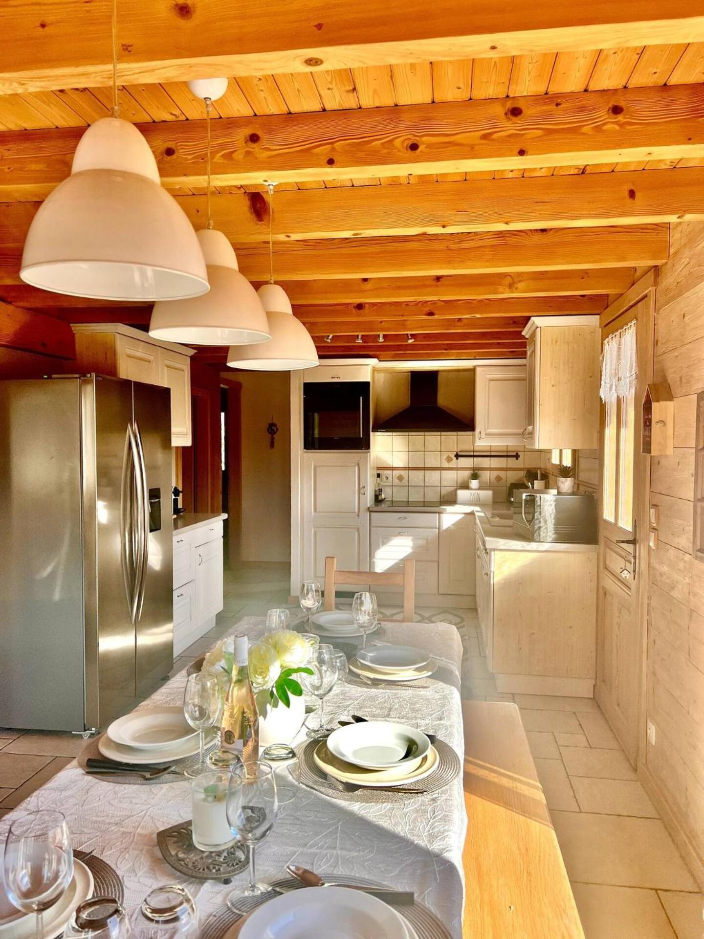 Charming Family Chalet For 8 People, With Private Hot Tub Les Clefs Dış mekan fotoğraf
